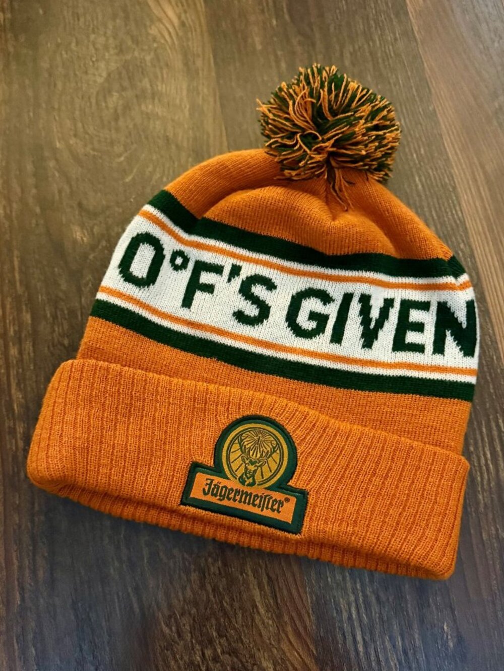 Jägermeister Limited-Edition "0° F's Given" Pom-Pom Beanie